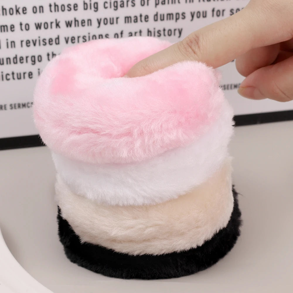 Plush Makeup Puffs Professional Butterfly Round Cosmetic Soft Plush Powder Puff Cute Bow Sponge Foundation Makeup Beauty Tools