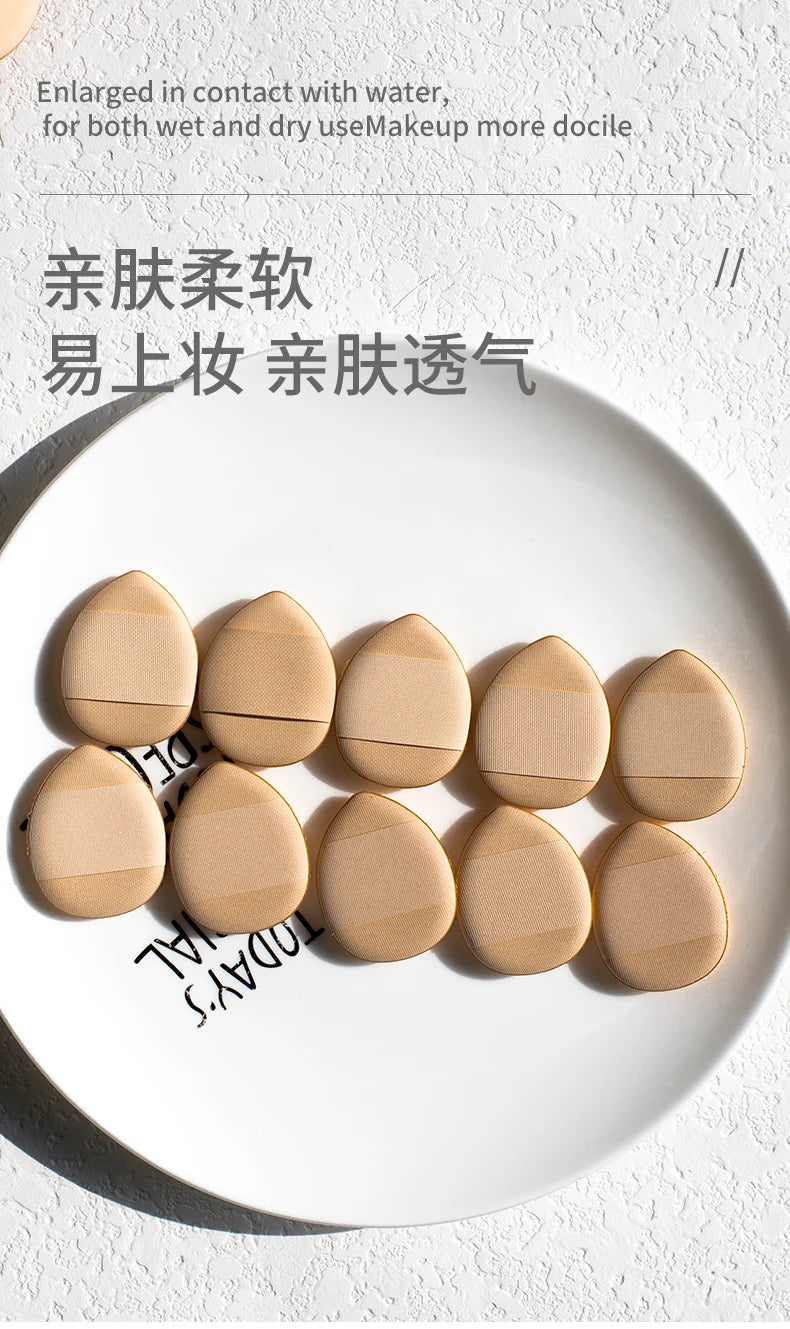 Mini Cushion Powder Puff, Finger Soft Powder Puff, Dry and Wet Dual-purpose Touch-up and Concealer Makeup Tool