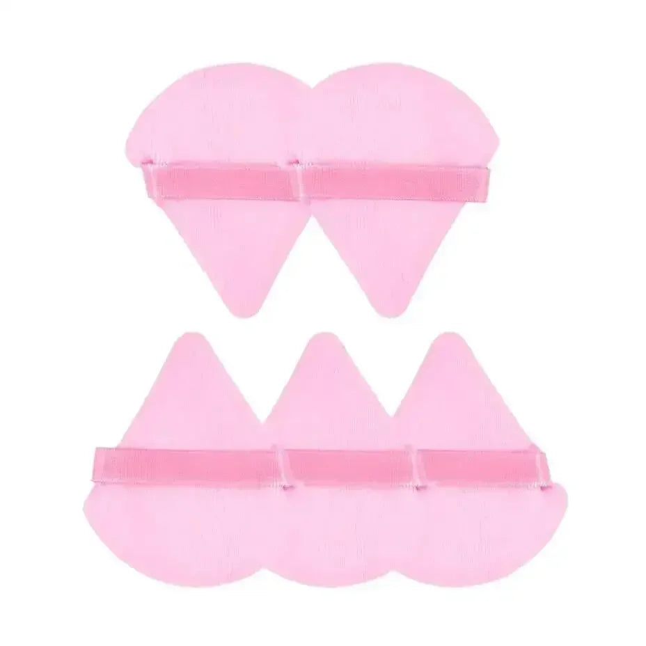 3/5/6 Pcs Triangle  Cosmetic Soft Plush Powder Puff Makeup Foundation Puff Makeup Tool Powder Puff For Loose Powder Liquid