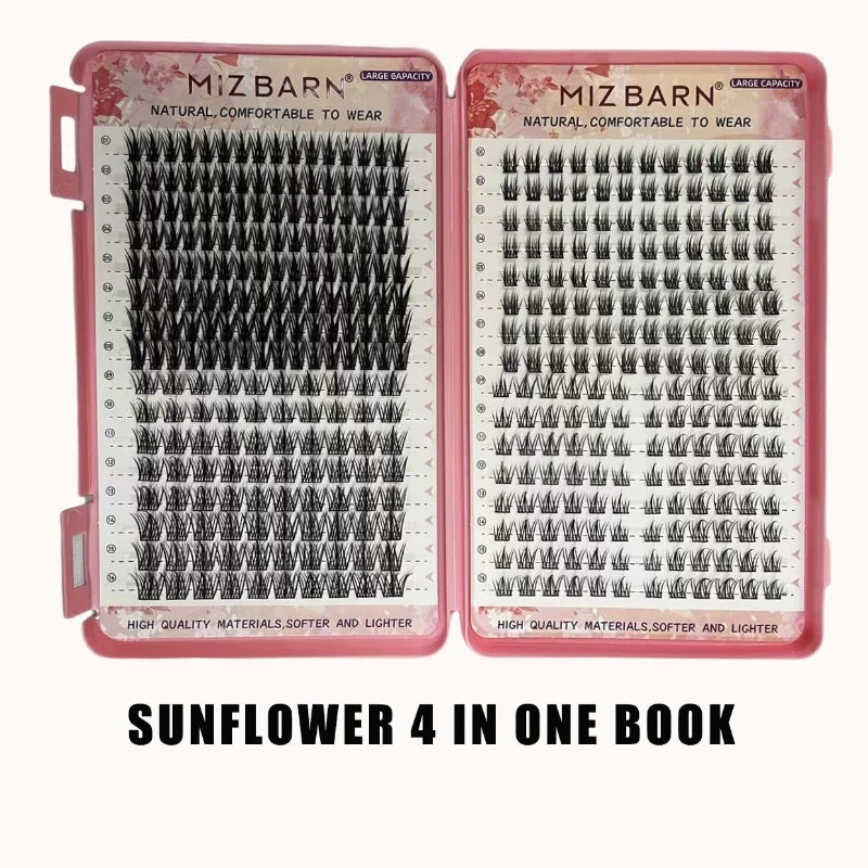 32 Rows Large Capacity Eyelashes Extension Professional Individual Cluster DIY Lashes Natural False Eyelashes Makeup Products