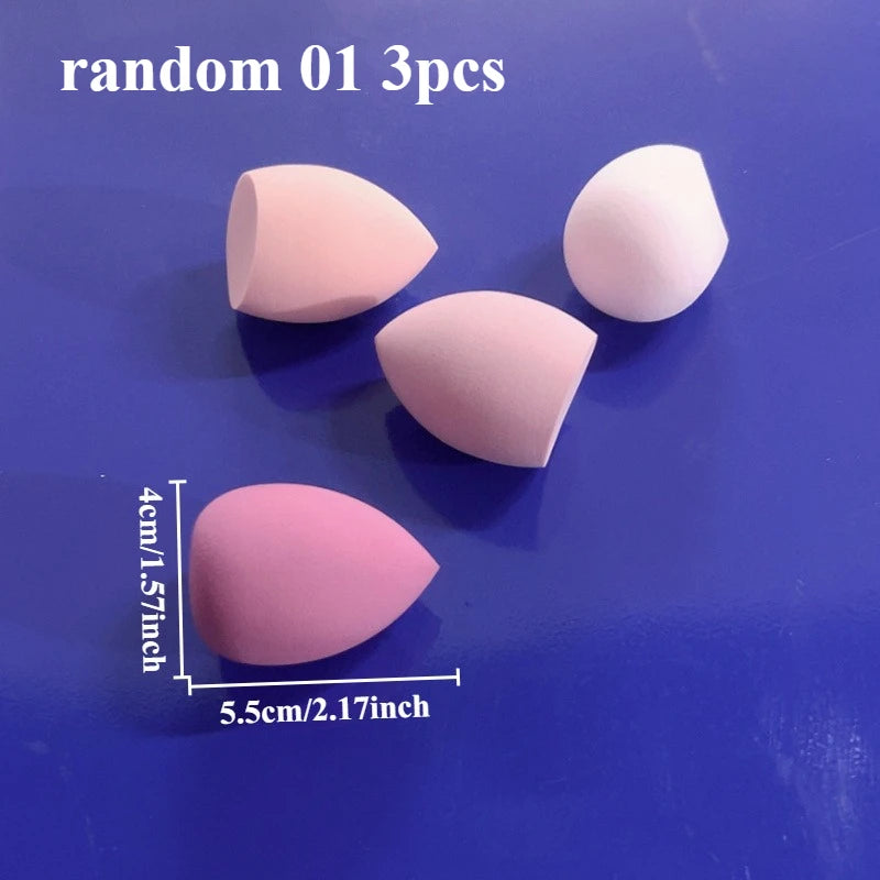 1/3/5/7/20PCS Wet and dry puff random color and shape sponge liquid foundation BB cream powder applying makeup egg