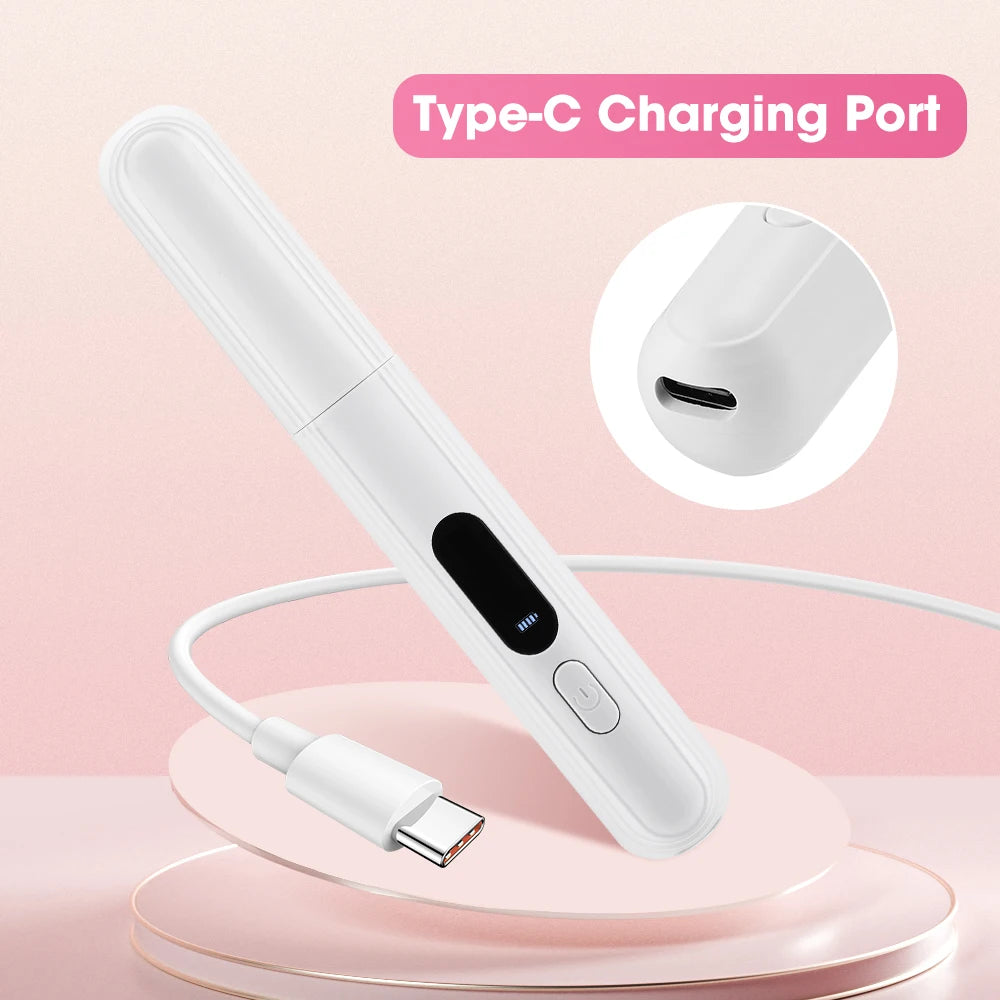 Electric Eyebrow Trimmer Rechargeable Mini Eyebrow Scraper Precision Facial Hair Trimmer Eyebrow Razor Dual-Blade Grooming Tool