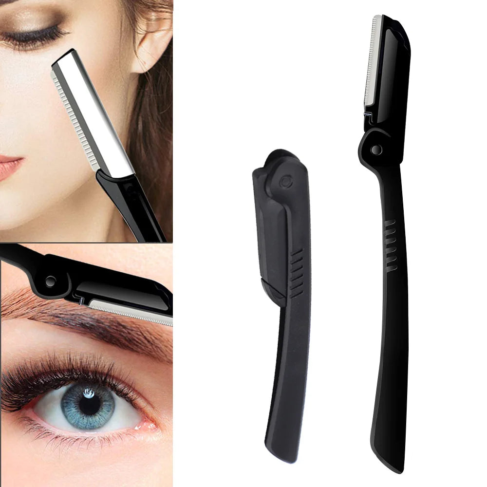 15/18pcs Eyebrow Trimmer Kit Multipurpose Face Razors For Women and Men Easy To Use Facial Hair Removal Scissors Beauty Tool