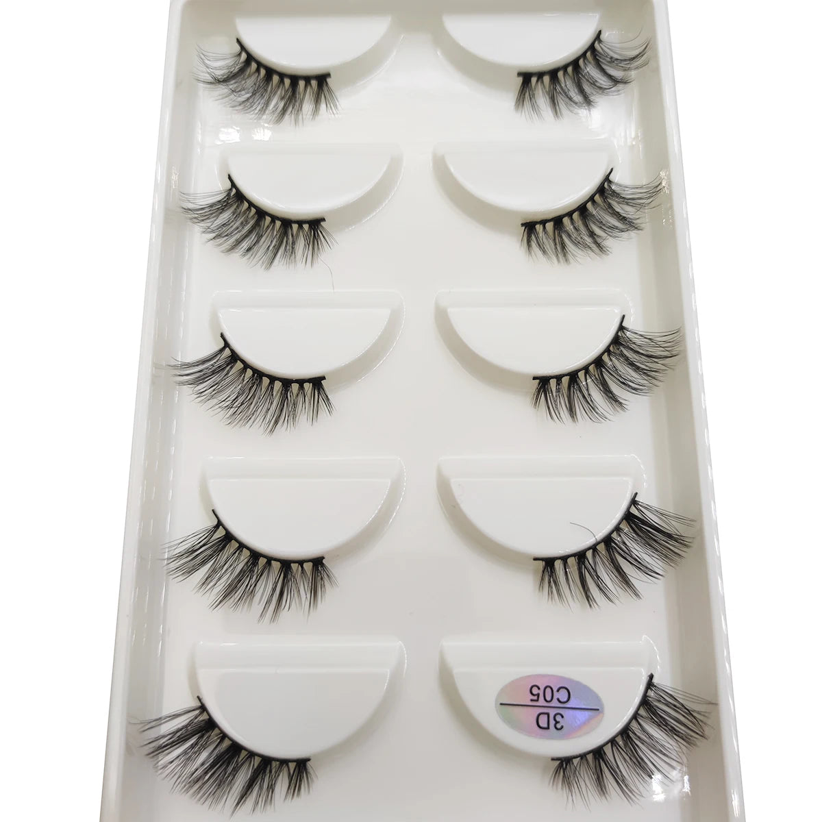 15 Style 5 Pairs 3D Eyelashes Natural False Eye Lashes Thick Faux Mink Lashes Soft Fake Eyelash Wispy Makeup Cilios
