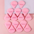 15-piece pink triangular makeup sponge powder puff, both dry and wet, a professional facial makeup tool that fits well