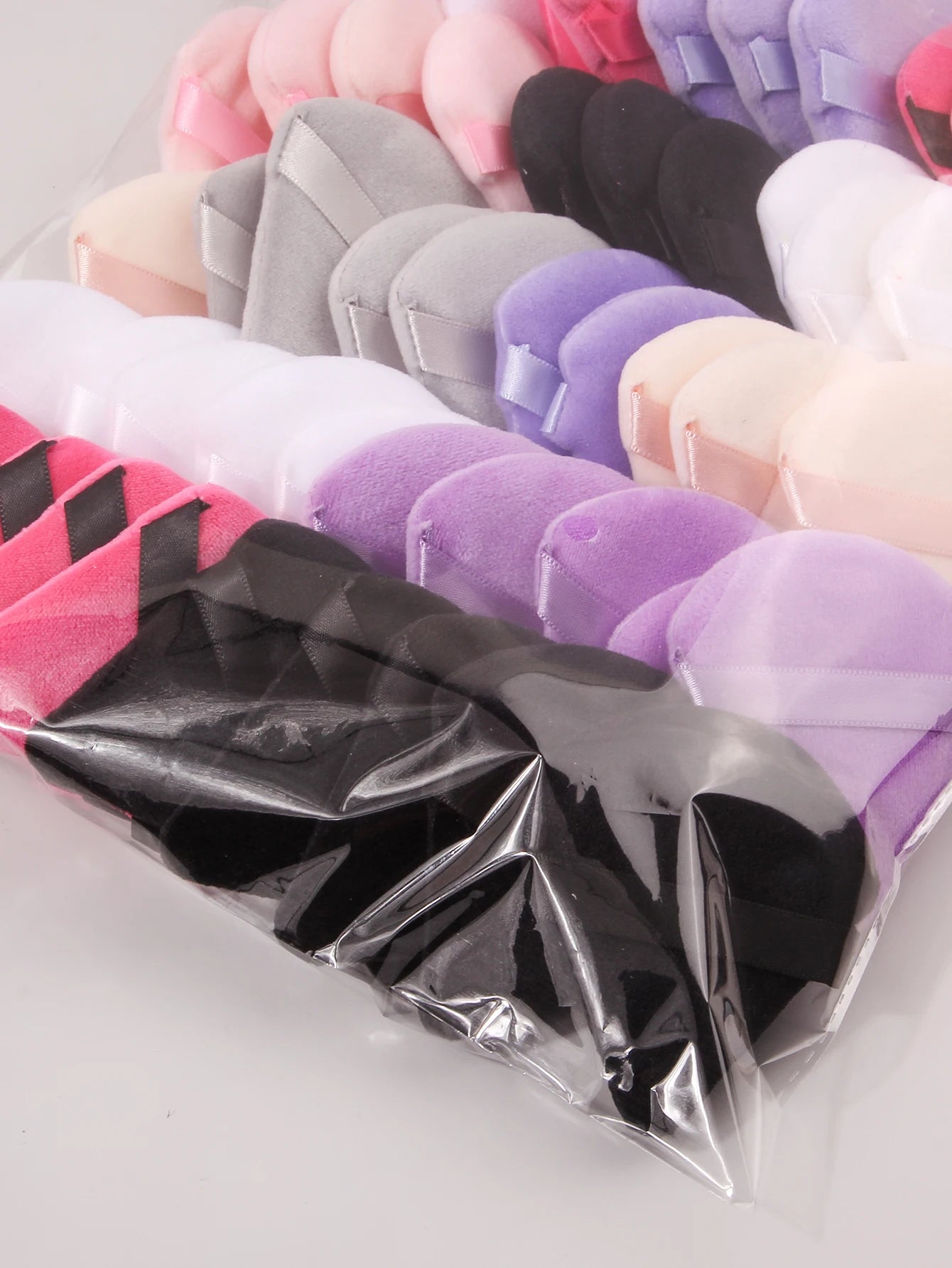 50PCS Super Affordable Triangular Powder Puff Makeup Sponge Powder Puff Set Multi-color Setting Powder Puff Sponge Makeup Tools