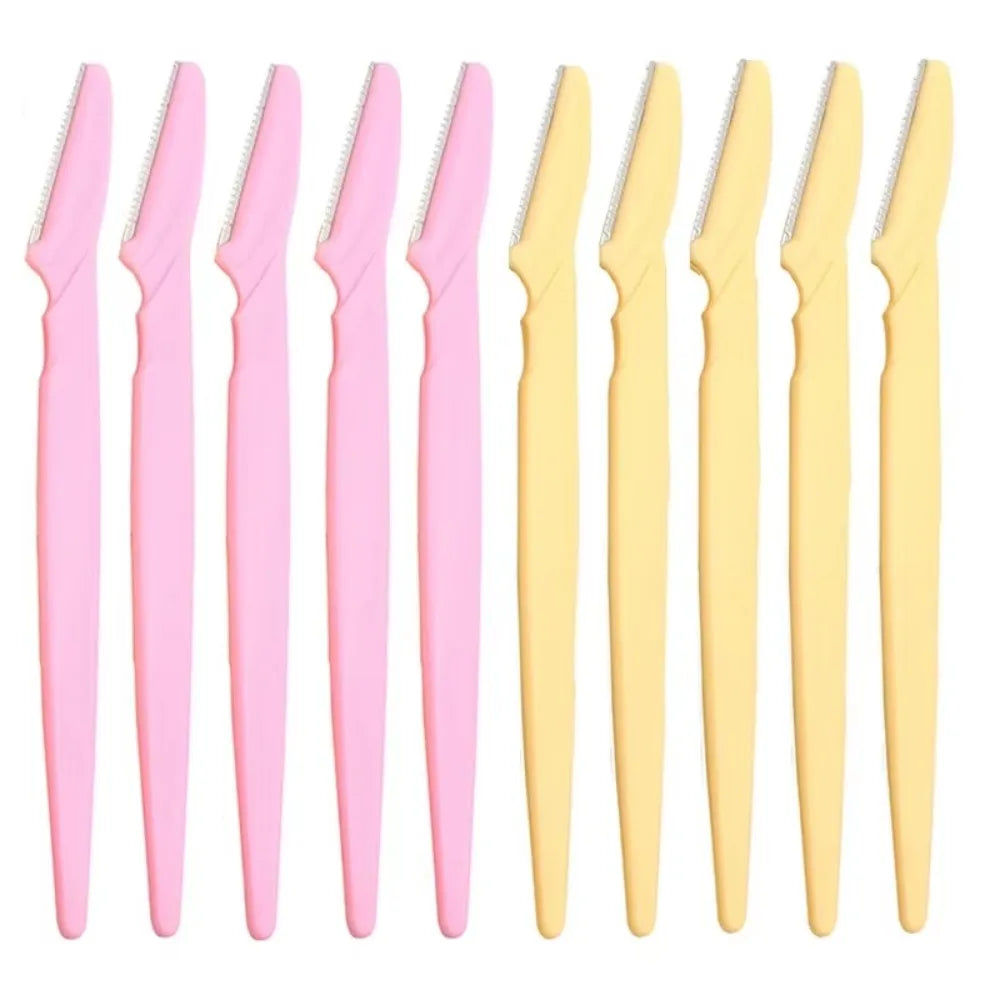 KSHBO New 2025 Eyebrow Razor for Women, 10Pcs Dermaplaning Tool for Face Professional, Face Razor for Women Facial Hair Remover