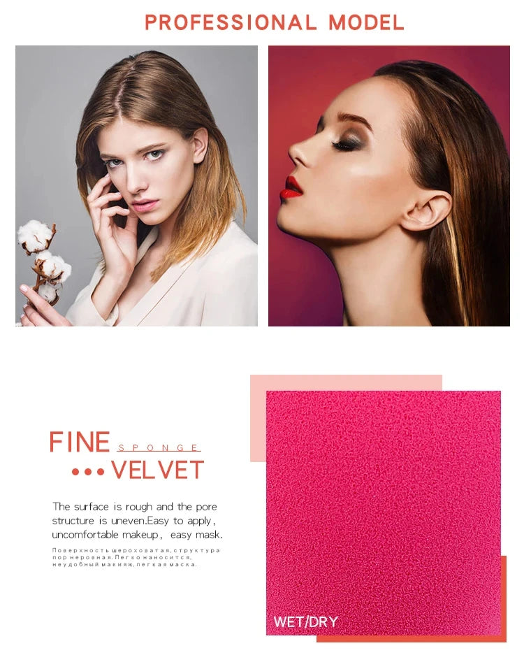 1Pc Cosmetic Puff Powder Puff Smooth Women's Makeup Foundation Sponge Beauty To Make Up Tools & Accessories Water-drop Shape