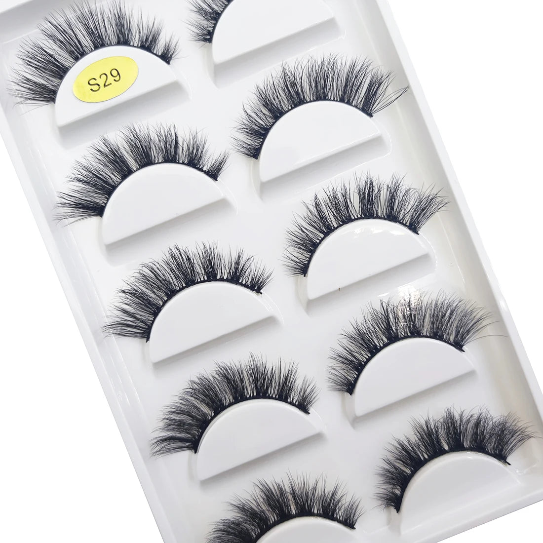 New 5 Pairs Natural 3D False Eyelashes Makeup Mink Eyelash Fake Eye Lashes Faux Cils Make Up Beauty Maquillaje Tools H13 Cat