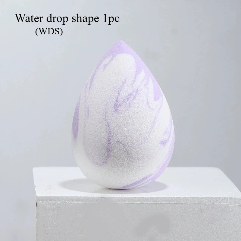 1Pc Makeup sponge beauty egg gradient color soft double-sided wet and dual-use fit without eating powder