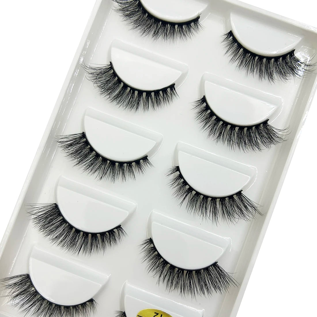 15 Style 5 Pairs 3D Eyelashes Natural False Eye Lashes Thick Faux Mink Lashes Soft Fake Eyelash Wispy Makeup Cilios