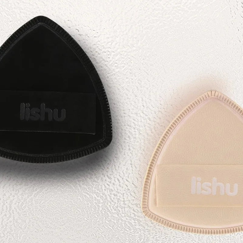 Lishu Black Air Cushion Foundation Puff High Elastic Soft Do Not Eat Powder Makeup Blender Applicator Sponge Wet Dry Dual Use