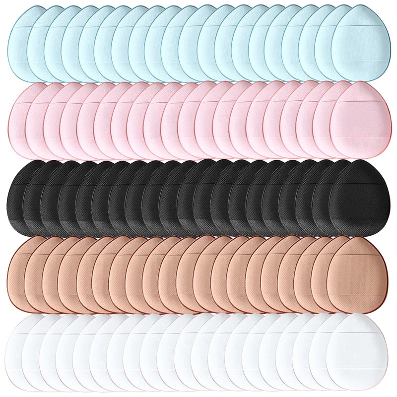 50/100PCS Mini Finger Puff Makeup Sponge Puffs Concealer Foundation Air Cushion Cosmetic Tool Dry Wet For Women Beauty Wholesale