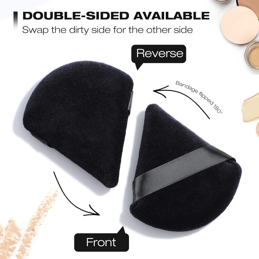 Black/purple Triangle Powder Puff Facial Makeup Sponge Soft Mixer Beauty Foundation Make-Up Sponge Makeup Access