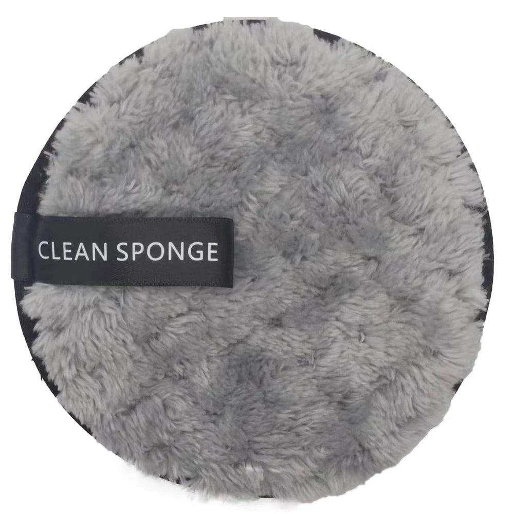 1/4pcs Reusable Makeup Remover Powder Puff Makeup Cleaning Sponge Soft Face Clean Powder Puffs Towel Washable Cosmetic Tool