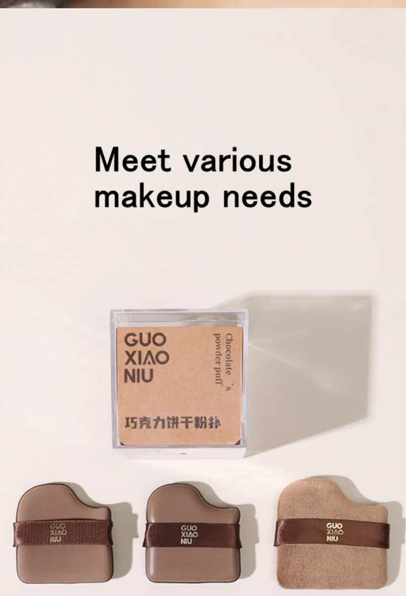 Guoxiaoniu 6PCS Makeup Blender Puff Air Cushion Foundation Sponge Loose Powder Puffs Cosmetic Applicator Tool Wholesale