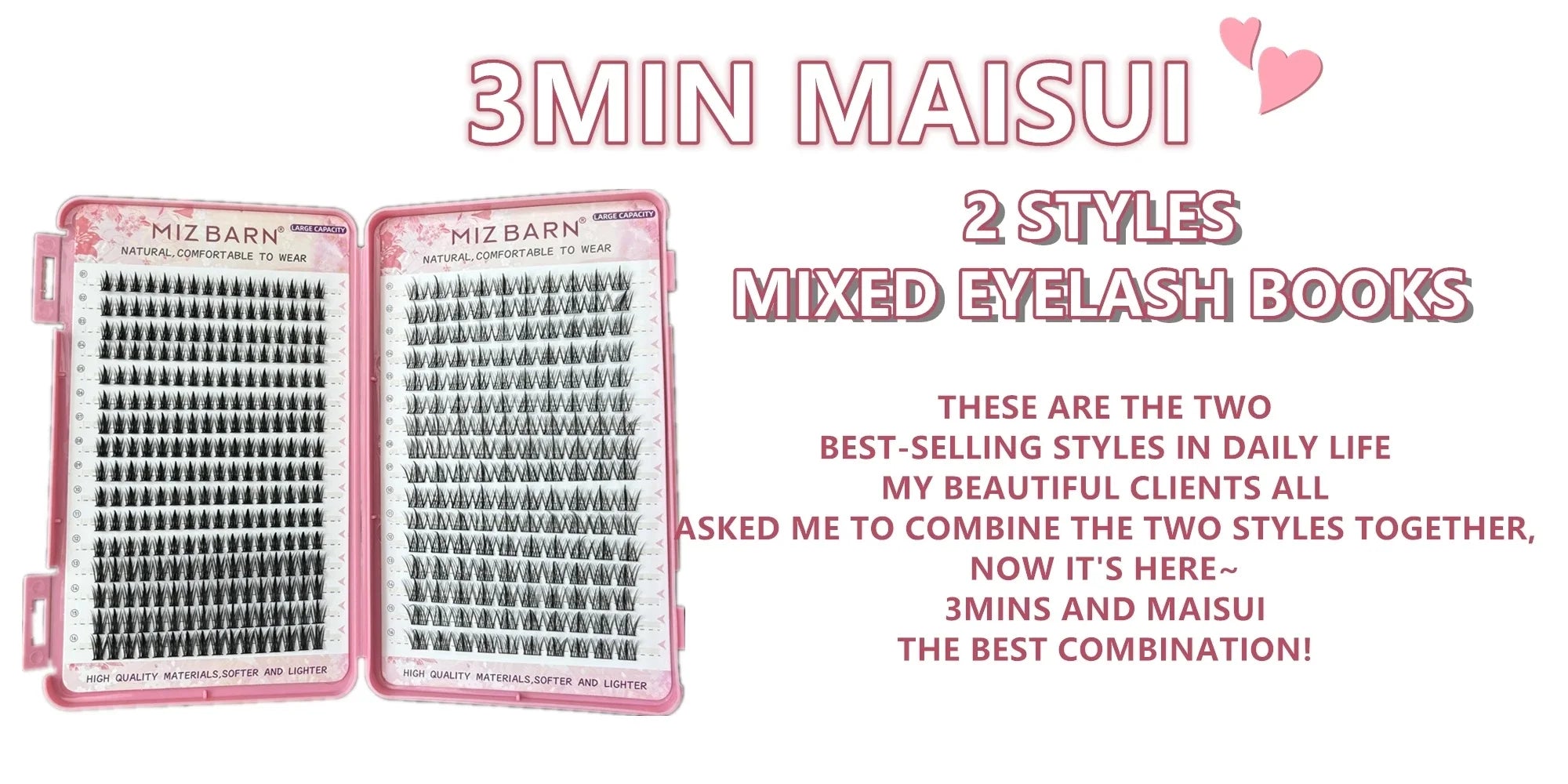 32 Rows Large Capacity Eyelashes Extension Professional Individual Cluster DIY Lashes Natural False Eyelashes Makeup Products