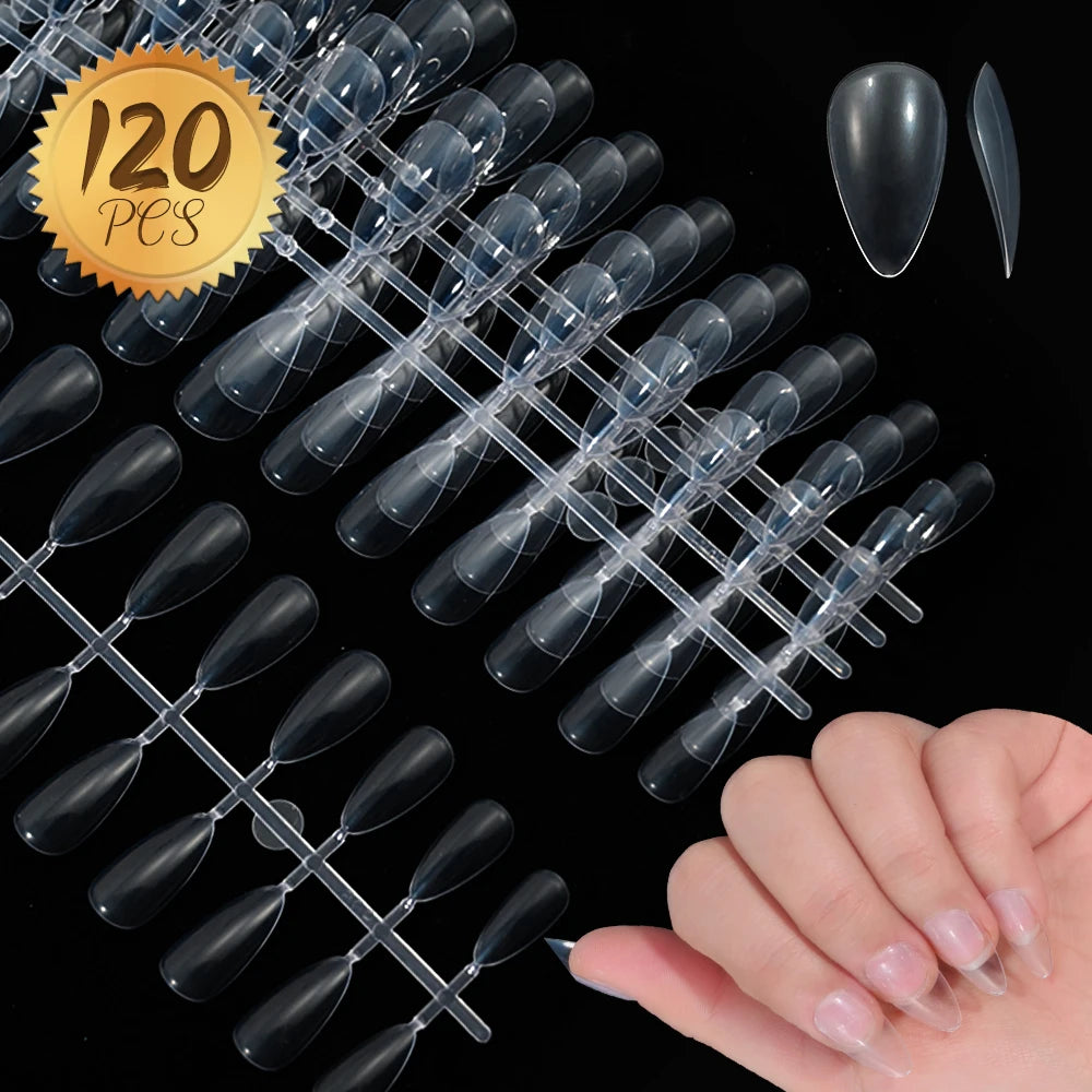 120/240Pcs Short Square Press On Nails Summer Colorful French Tip Fake Nails Extension Wearable Full Cover False Nails for Girls