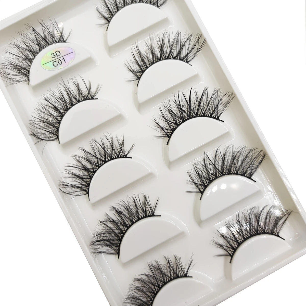 15 Style 5 Pairs 3D Eyelashes Natural False Eye Lashes Thick Faux Mink Lashes Soft Fake Eyelash Wispy Makeup Cilios