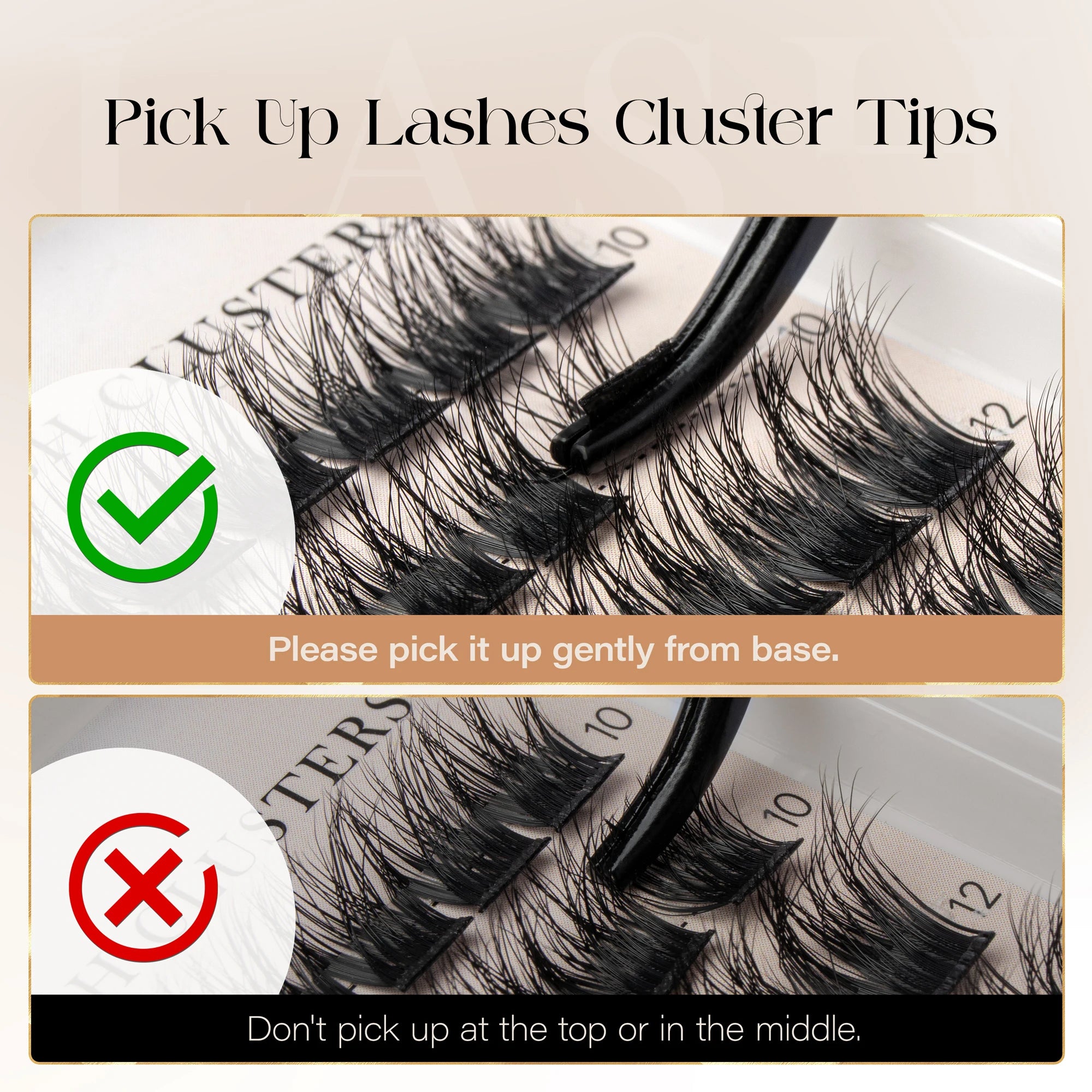 BEFER Cluster Lashes D Curl DIY Eyeslash Extension Lash Cluster Fluffy Volume Individual Natural False Eyelashes Clusters