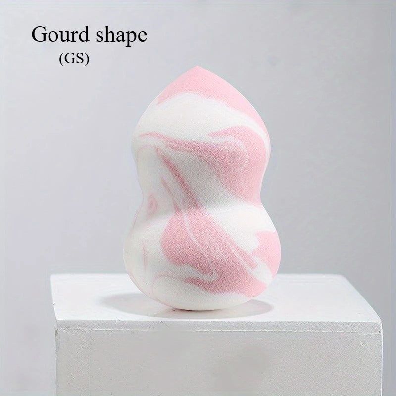 1Pc Makeup sponge beauty egg gradient color soft double-sided wet and dual-use fit without eating powder