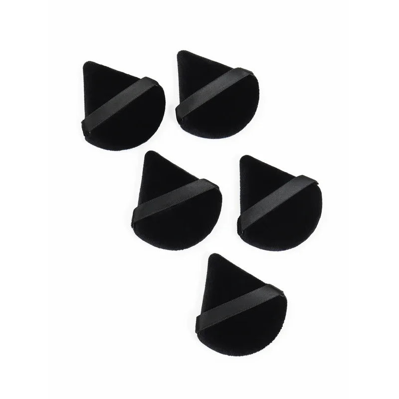 Black Triangle Powder Puff Facial Makeup Sponge Soft Velvet Cosmetics Puff Mixer Beauty Foundation Make-Up Sponge Makeup Access