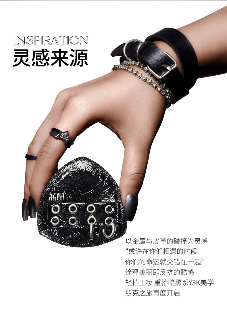 Lishu 2PCS Punk Black Pineapple Powder Puff Air Cushion Dual Use Wet and Dry Makeup Puff Ultra Soft Makeup Egg