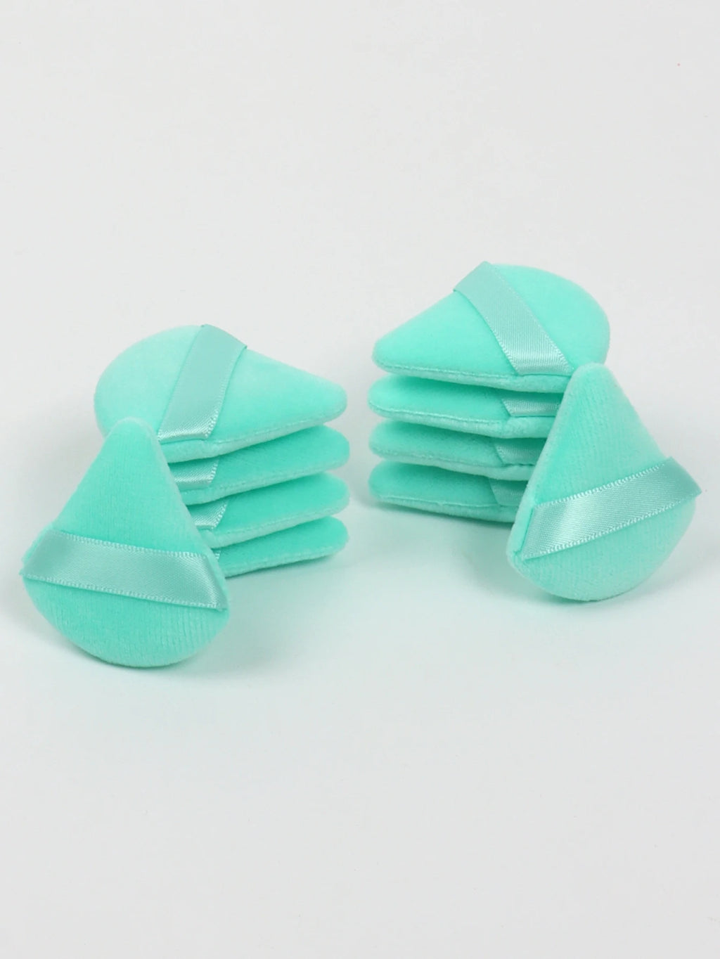 Mini Triangular Powder Puff 40-80Pcs, Apply Loose Powder by Gently Pressing It onto the Face to Achieve a Setting Effect