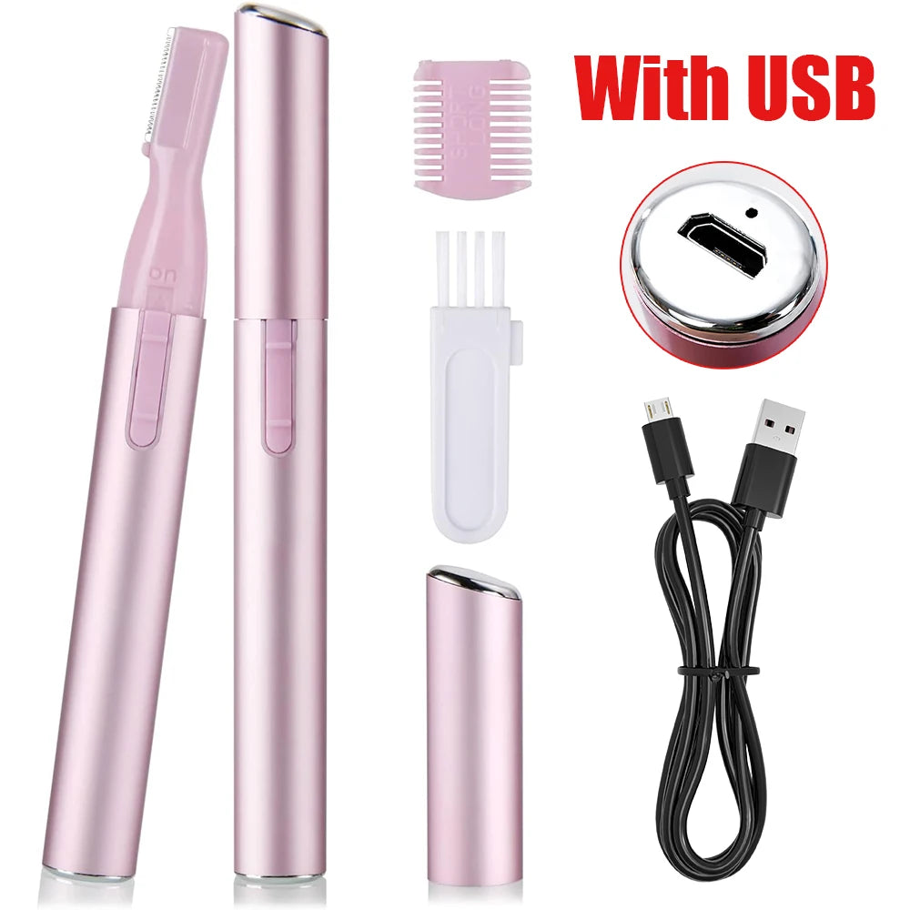Mini Electric Eyebrow Shaver Hair Remover Facial Shaver Hair Remover Facial And Neck Body Arms And Legs Beauty Skin Care
