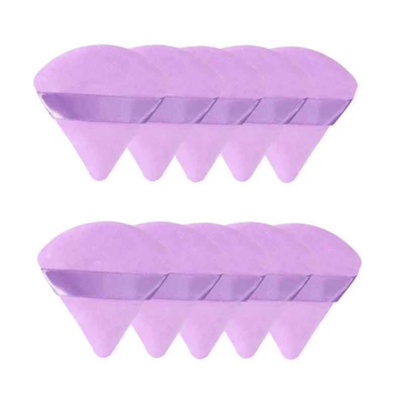 New 10/20Pcs Triangle Velvet Powder Sponge Cosmetics Flours Mini Face Makeup Washable Light Weight Makeup Tool FP03