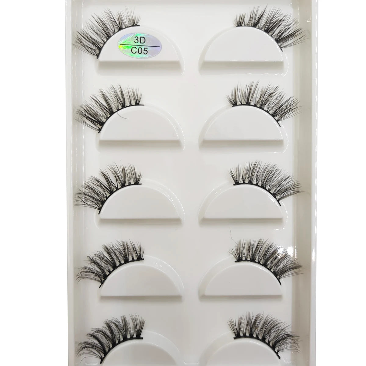 15 Style 5 Pairs 3D Eyelashes Natural False Eye Lashes Thick Faux Mink Lashes Soft Fake Eyelash Wispy Makeup Cilios