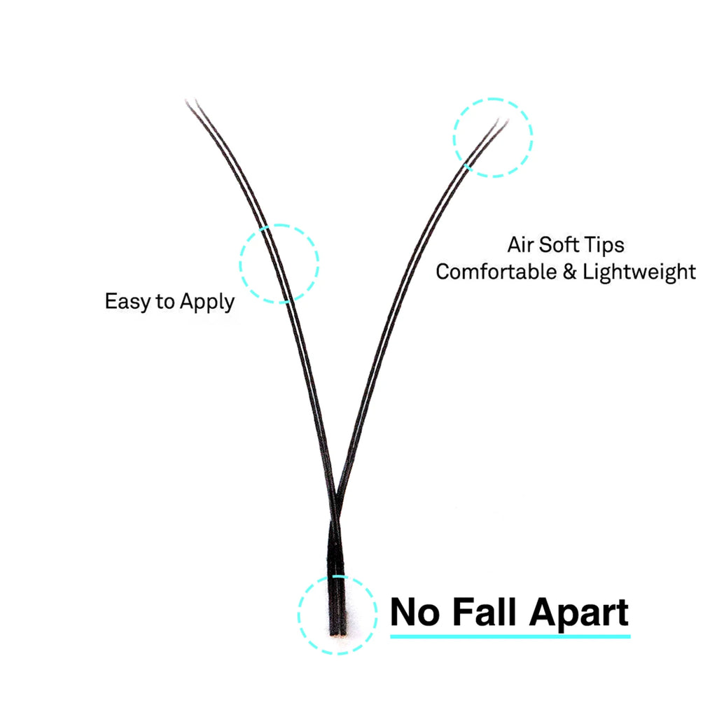 VAVALASH YY Shape Eyelash Extensions C D Curl Lashes Natural Soft Premade Volume Fans Two Tips Y-Shaped False Eyelashes