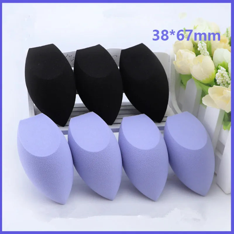 10pcs Black Makeup Applicator Super Soft Sponge Powder Blender Smooth Foundation Contour Blending Puff