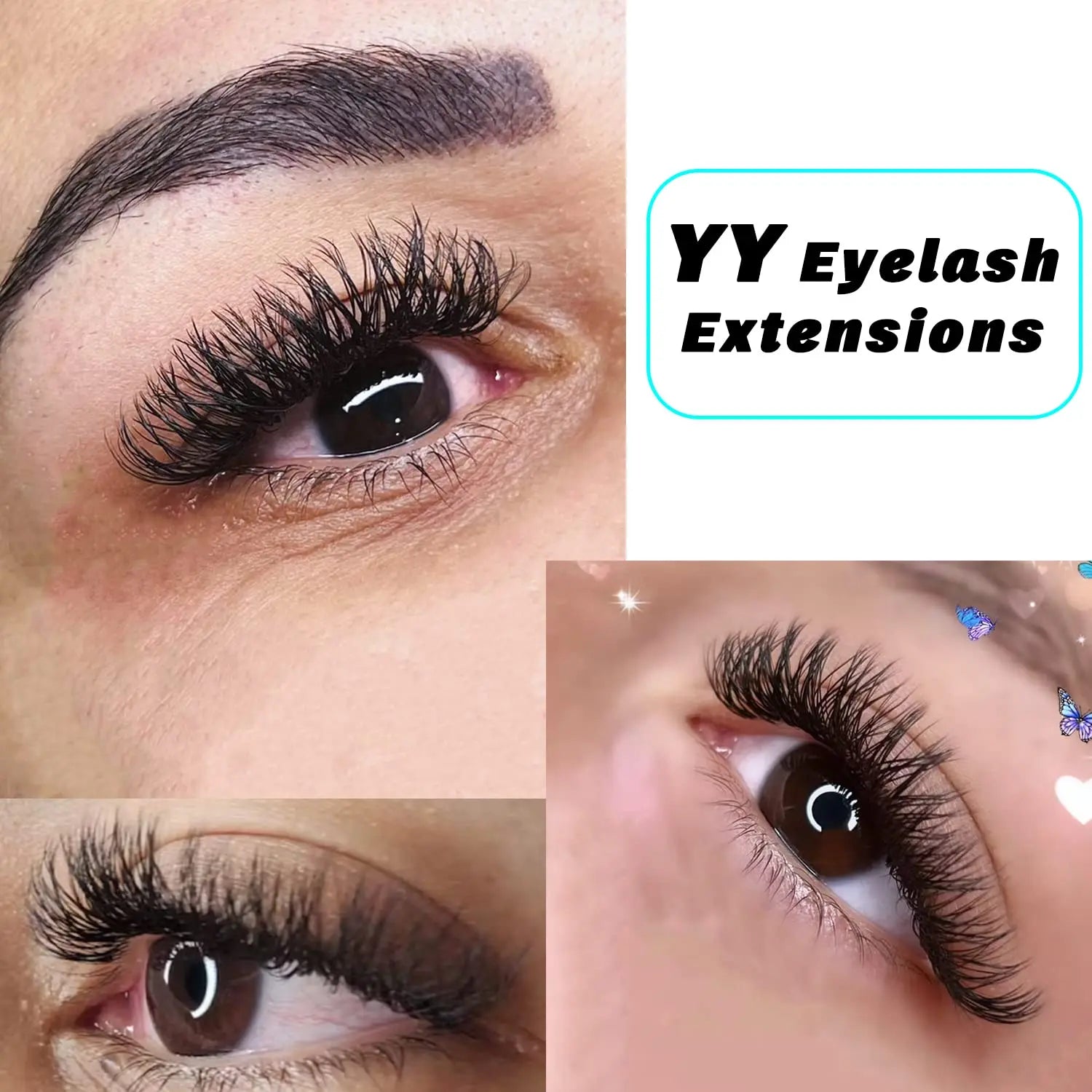 VAVALASH YY Shape Eyelash Extensions C D Curl Lashes Natural Soft Premade Volume Fans Two Tips Y-Shaped False Eyelashes
