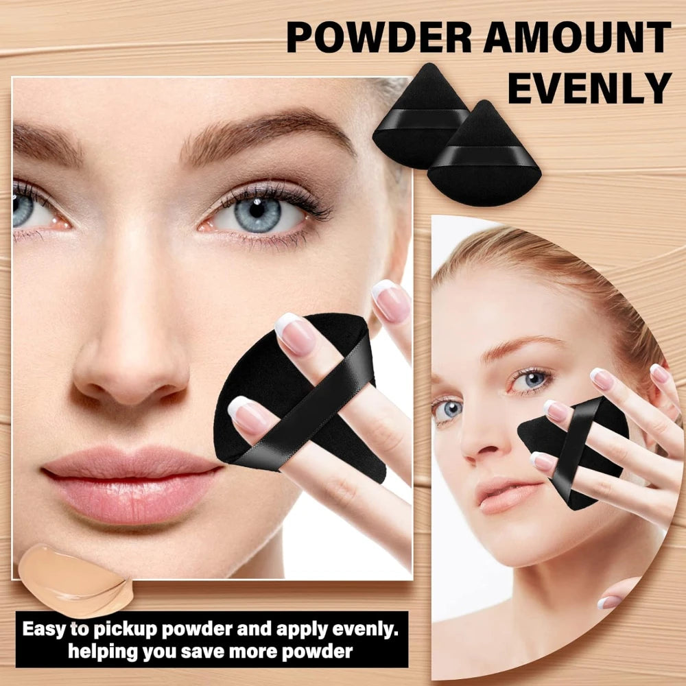 Black/purple Triangle Powder Puff Facial Makeup Sponge Soft Mixer Beauty Foundation Make-Up Sponge Makeup Access