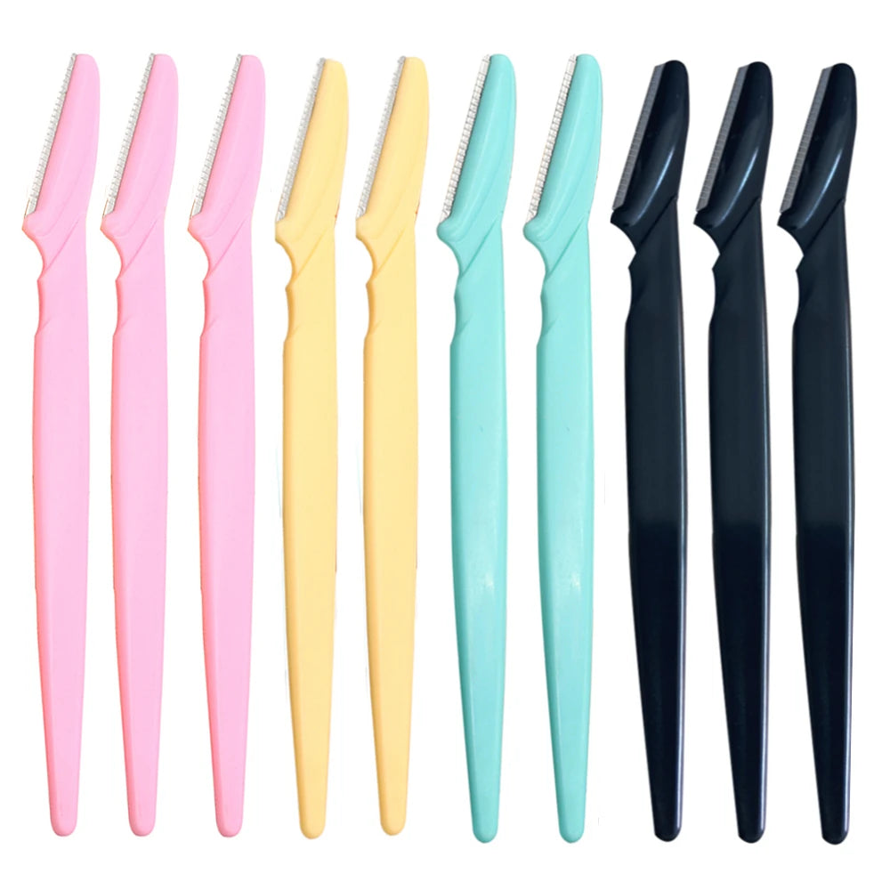 KSHBO New 2025 Eyebrow Razor for Women, 10Pcs Dermaplaning Tool for Face Professional, Face Razor for Women Facial Hair Remover