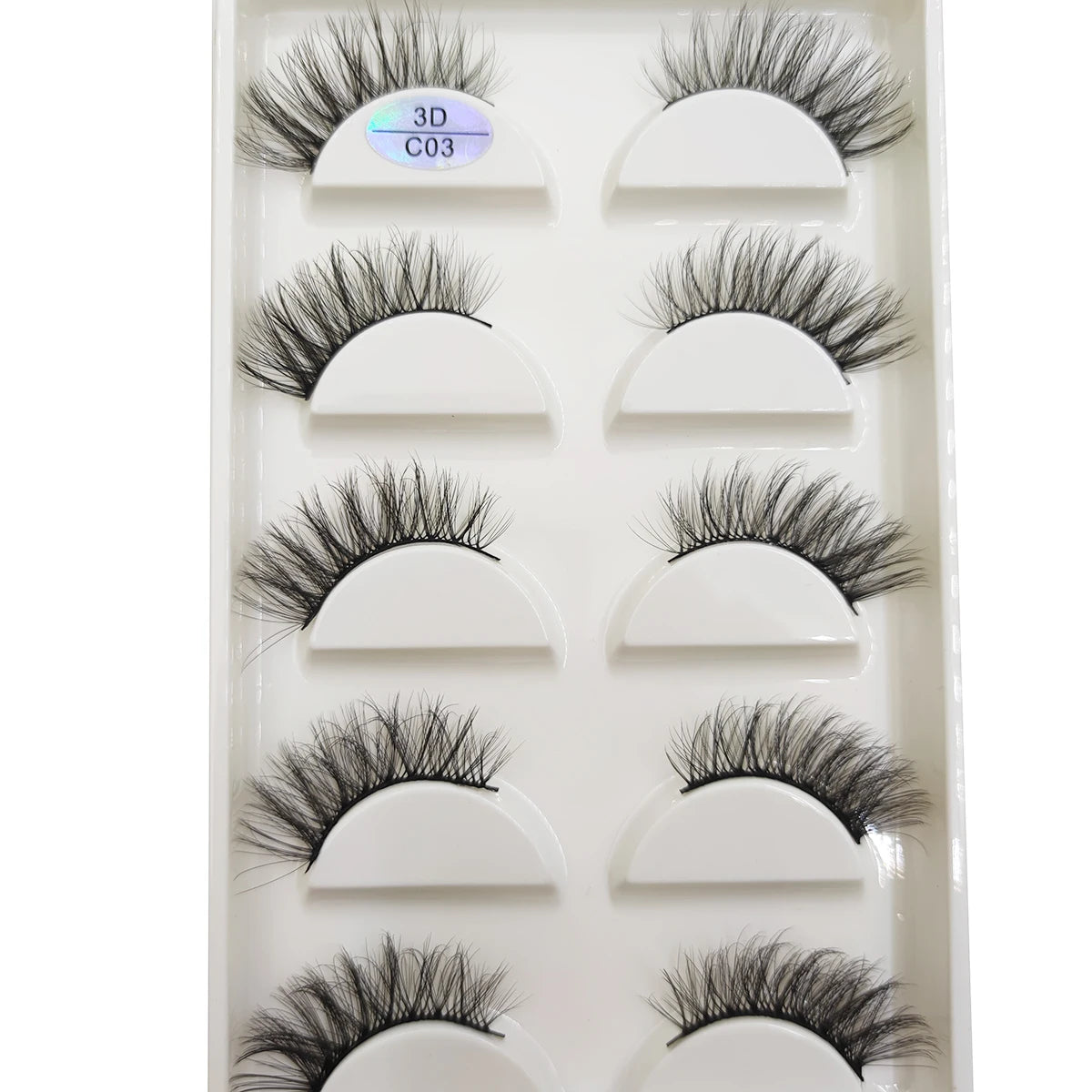 15 Style 5 Pairs 3D Eyelashes Natural False Eye Lashes Thick Faux Mink Lashes Soft Fake Eyelash Wispy Makeup Cilios