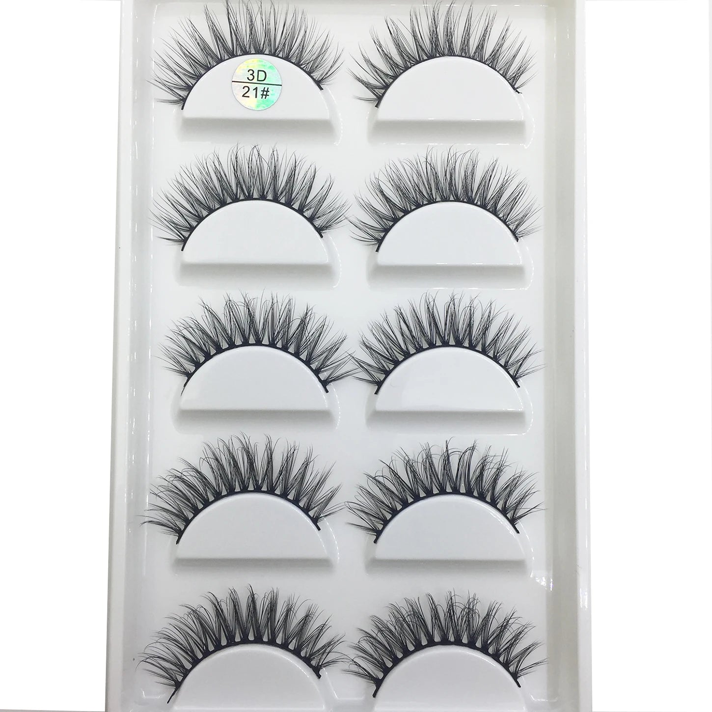 15 Style 5 Pairs 3D Eyelashes Natural False Eye Lashes Thick Faux Mink Lashes Soft Fake Eyelash Wispy Makeup Cilios