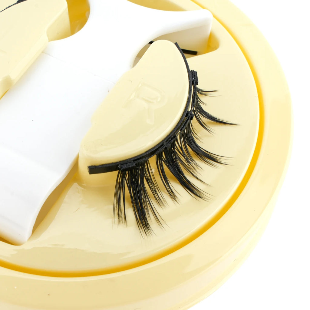 Reusable Magnetic Eyelashes Kit With Magnetic Tweezers Makeup Tool Handmade Fluffy Faux Mink Lashes Natural Long False Eyelashes