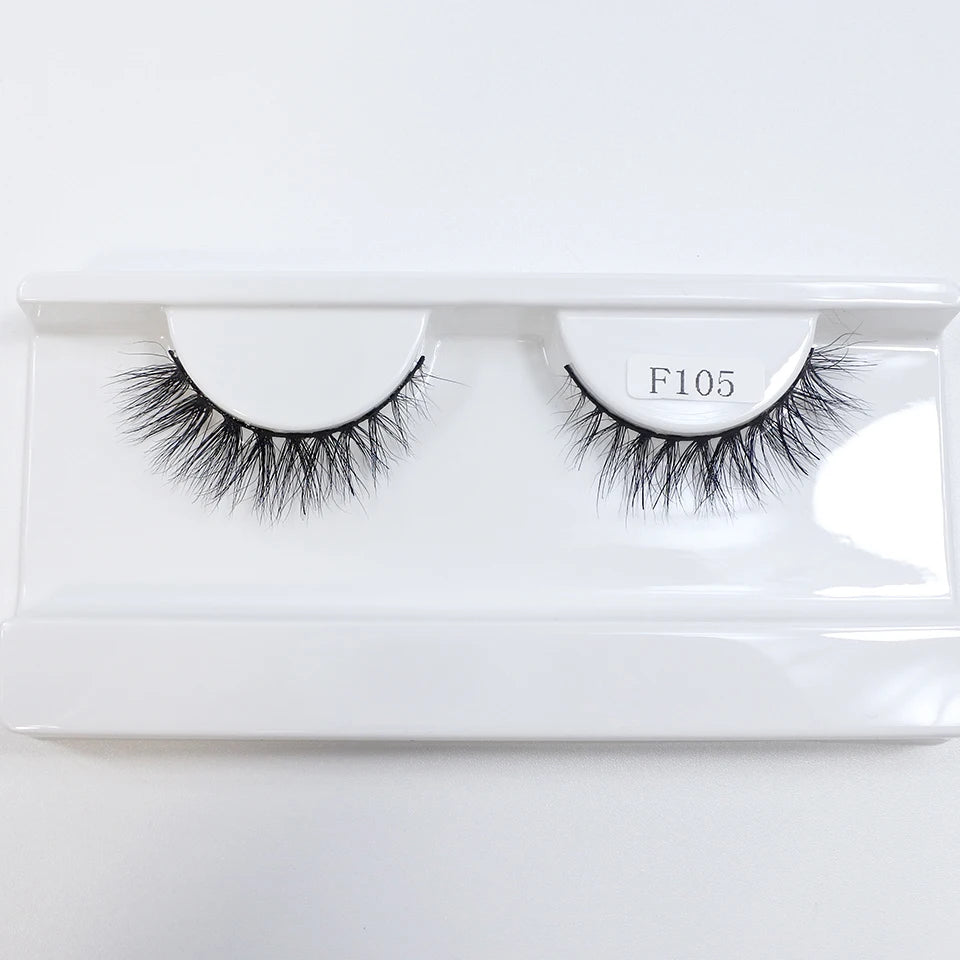 Natural Mink Lashes High Quality Fashion Classic Soft Full Strip Lashes Makeup 12mm Short Mink Eyelashes