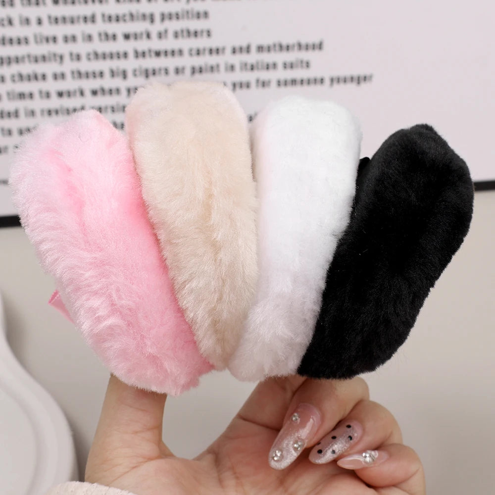 Plush Makeup Puffs Professional Butterfly Round Cosmetic Soft Plush Powder Puff Cute Bow Sponge Foundation Makeup Beauty Tools