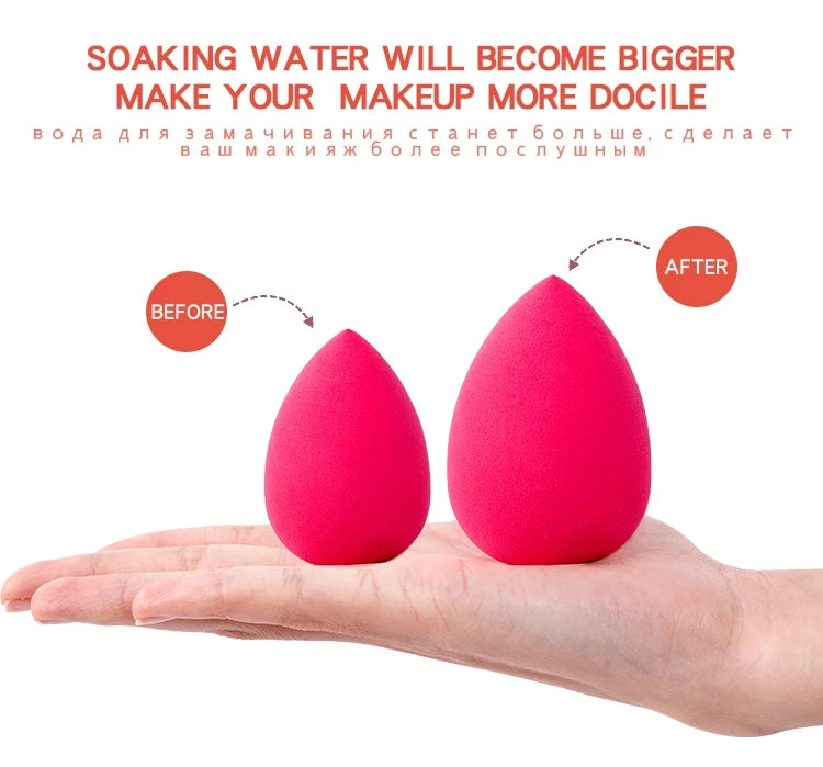 1Pc Cosmetic Puff Powder Puff Smooth Women's Makeup Foundation Sponge Beauty To Make Up Tools & Accessories Water-drop Shape