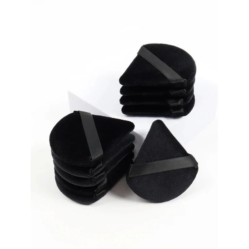 Black Triangle Powder Puff Facial Makeup Sponge Soft Velvet Cosmetics Puff Mixer Beauty Foundation Make-Up Sponge Makeup Access