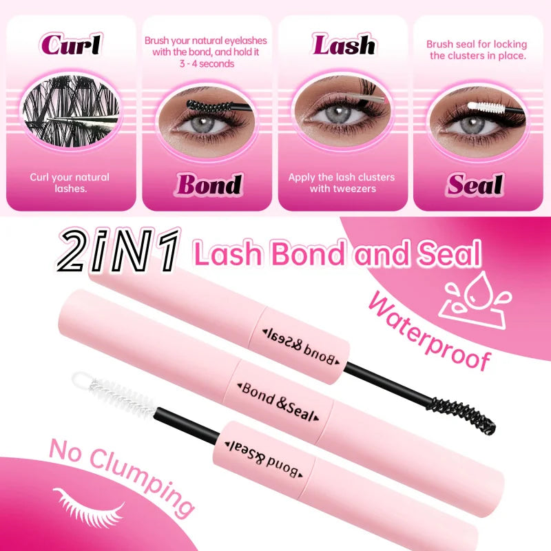 800/640/200PCS Fluffy Eyelash Cluster Book Comfortable, Reusable, Easy To Apply, Perfect For Natural Daily Beginner-Friendly