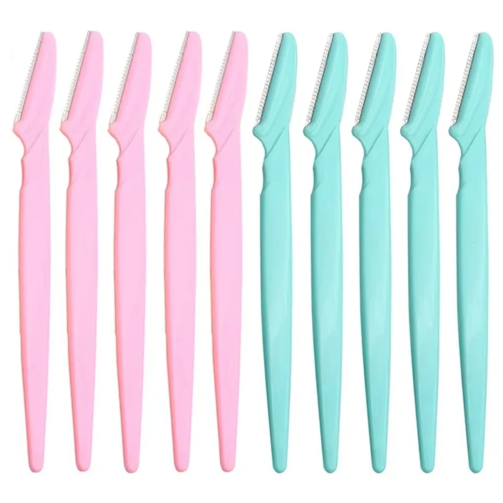 KSHBO New 2025 Eyebrow Razor for Women, 10Pcs Dermaplaning Tool for Face Professional, Face Razor for Women Facial Hair Remover