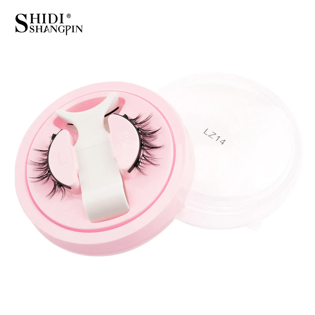Reusable Magnetic Eyelashes Kit With Magnetic Tweezers Makeup Tool Handmade Fluffy Faux Mink Lashes Natural Long False Eyelashes