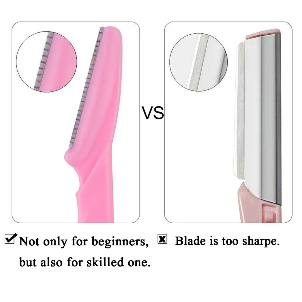 10/30/40Pcs Eyebrow Razor Facial Razor for Women Multipurpose Exfoliating Dermaplaning Tools with Precision Cover Safety Beauty