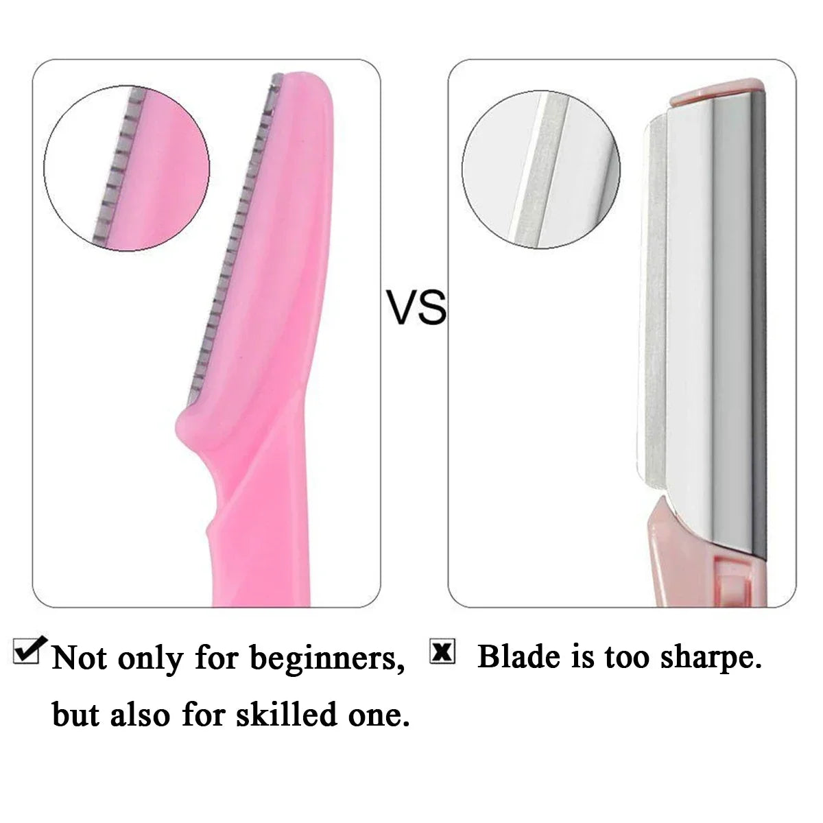 10/30/40Pcs Eyebrow Razor Facial Razor for Women Multipurpose Exfoliating Dermaplaning Tools with Precision Cover Safety Beauty