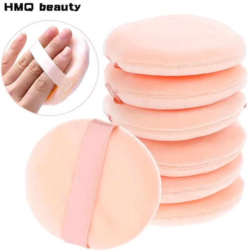 5/10Pcs Soft Velvet Makeup Sponge Loose Powder Cosmetic Puff Double-sided Face Makeup Sponge Concealer Wet Dry Makeup Tools
