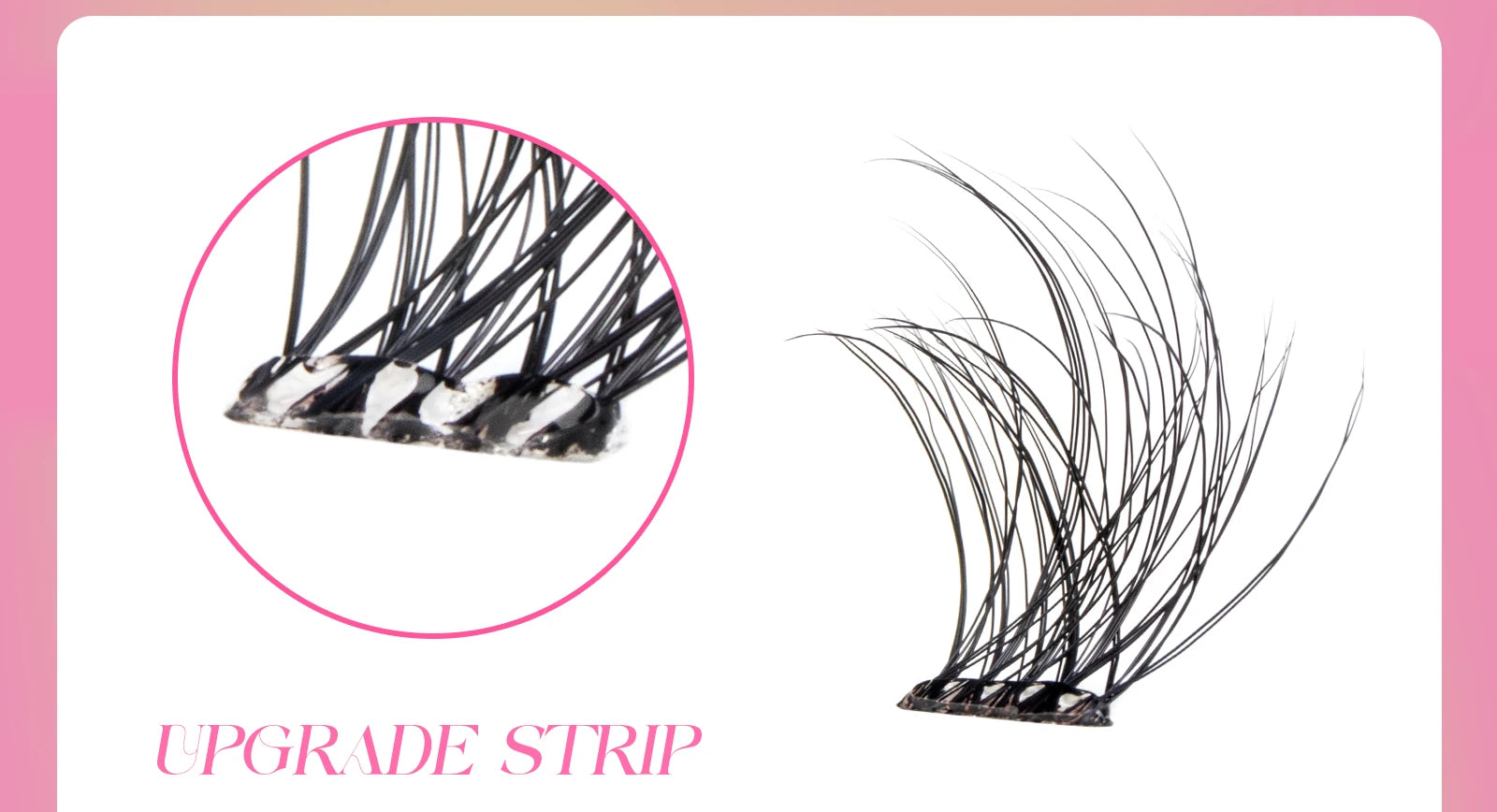 VYRILA Self Adhesive Cluster Lashes Glue-Free DIY Individual Eyelash Extension Natural Soft Lashes No Glue Needed Segmented Lash